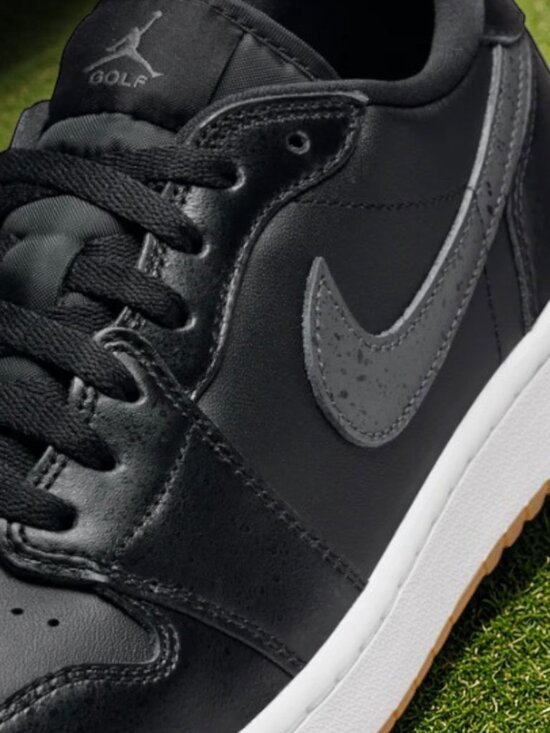 Air Jordan 1 Low Golf Shoes Mens Size 7.5 Black/Gum DD9315 005 (NEW) main image 3